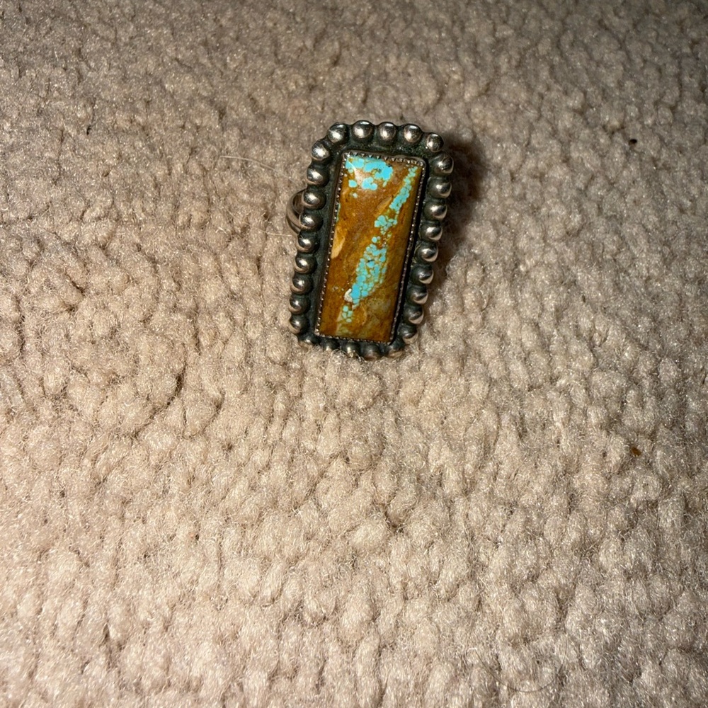 Royston turquoise sterling silver Statement Ring